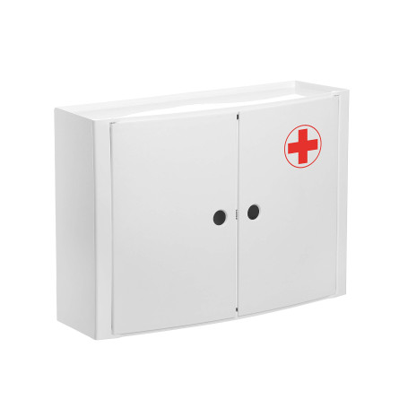 TATAY Placard Salle de Bain Pharmacie | Fixation avec ou sans Vis | Polypropylène | Vis Incluses | Facile à Nettoyer et à Monter