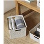 TATAY Bohol Boîte de rangement rectangulaire en polypropylène sans BPA 100 % plastique recyclé Blanc Dimensions 30 x 39 x 21,5 c