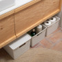 TATAY Bohol Boîte de rangement rectangulaire en polypropylène sans BPA 100 % plastique recyclé Blanc Dimensions 30 x 39 x 21,5 c