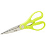 Ibili 704904 Ciseaux de Cuisine Classico, Acier Inoxydable, Argent/Vert, 21.5 x 8.8 x 1.2 cm
