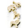 Ibili 734700 Lot de 4 emporte-pièces avec poussoir Safari