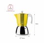 IBILI Machine à café Elba Peach 3 tasses