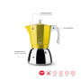 IBILI Machine à café Elba Peach 3 tasses