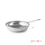 IBILI - Poêle grill pour barbecue - Acier inoxydable 18/10-28 cm
