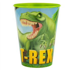 GOBELET RÉUTILISABLE POUR ENFANTS EN PLASTIQUE SANS BPA 260 ML | DINOSAUR