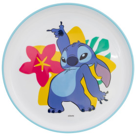 Assiette réutilisable bicolore avec base antidérapante Stitch