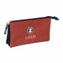 Trousse Fourre-Tout Triple El Pulpo   Rouge Blue marine 22 x 12 x 3 cm