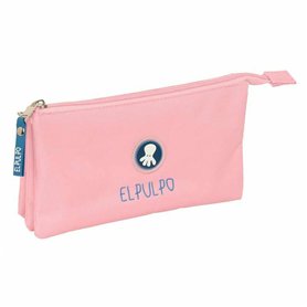 Trousse Fourre-Tout Triple El Pulpo   Bleu clair 22 x 12 x 3 cm