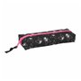 Trousse d'écolier Kuromi Noir Fuchsia 22 x 4 x 7 cm