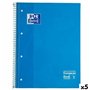 Cahier Oxford Classic Turquoise A4 80 Volets (5 Unités)