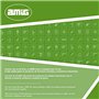 Amig - Golden Latch for Shutters with Reverse Hook Mod. 3 | 75 x 46 mm | Polished Brass | Anti-Impact and Breakage Security Clos
