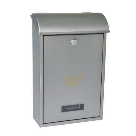 Amig - Boîte aux Lettres Extérieure en Acier Inoxydable Modèle 2 | Installation Facile avec Vis Incluses | Porte avec Serrure |