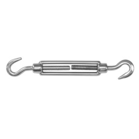 Amig - Tendeur double crochet avec corps fileté Mod.30120 en acier inoxydable | Convient pour le serrage des câbles métalliques