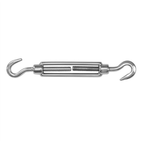Amig - Tendeur double crochet avec corps fileté Mod.30120 en acier inoxydable | Convient pour le serrage des câbles métalliques