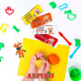 Alpin DP000918 Lot de 12 blocs de pâte à modeler de 150 grammes, sur leur présentoir, couleurs assorties