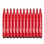 Alpino - Étui de 12 feutres maxi rouges | Marqueurs super lavables pour enfants | Marqueurs super brillants scolaires | Marqueur