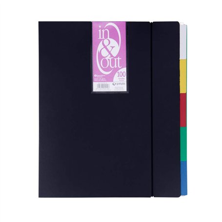 Grafoplas 39409010 Classeur contenant 100 pochettes amovibles