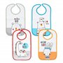 Ti TIN | Lot de 4 Bavoirs ImpriméÉponge Imperméable
