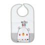 Ti TIN | Lot de 4 Bavoirs ImpriméÉponge Imperméable, 25x39 cm | 73% Coton - 27% Polyester - Bavoirs pour Bébés de 6 à 12 mois - 