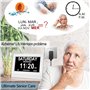 SINOIDEAS Horloge Numérique Calendrier Horloge Alzheimer Horloge Démence 7" LCD avec Date, Jour Et Heure, C'est pour Les Parents