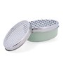 Râpe avec réservoir Quid Ozon Vert Métal 17 x 12 x 7 cm (12 Unités)
