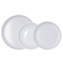 Assiettes Bidasoa Moana Gris Céramique 12 Pièces