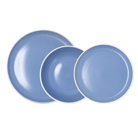 Assiettes Bidasoa Moana Bleu Céramique 12 Pièces