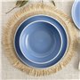 Assiettes Bidasoa Moana Bleu Céramique 12 Pièces
