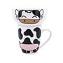 Lot de tasses Quid Zoo Multicouleur Céramique Vache