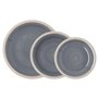Assiettes Quid Baltic Gris Céramique 18 Pièces