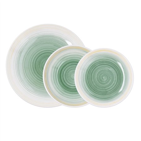 Assiettes Quid Velvet Vert Céramique 18 Pièces
