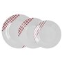 Assiettes Quid Kansas Rouge Céramique 18 Pièces