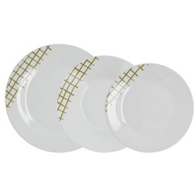 Assiettes Quid Kansas Vert Céramique 18 Pièces