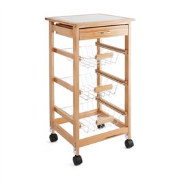 Chariot Multi-usages Quid Garbo Marron Bois 37 x 37 x 76 cm