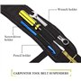 Bretelles De Travail Porte-outils Rembourrés Bretelles Avec Pochette à Téléphone Portable Manches Bretelles Réglables Convenable