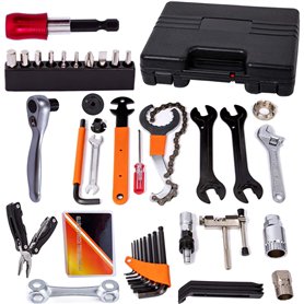 COZYROOMY Kit d'outils de réparation pour vélo - Mallette à outils pour vélo - Pour travaux de montage et de réparation - Outil