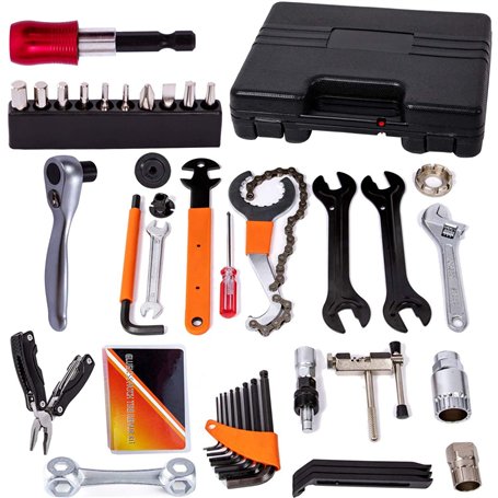 COZYROOMY Kit d'outils de réparation pour vélo - Mallette à outils pour vélo - Pour travaux de montage et de réparation - Outil