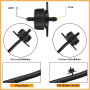Suinga Lot de 100 Goutteurs autorégulants 4 l/h, Goutteurs d'irrigation en ligne système micro, Goutteur pour arrosage agriole e