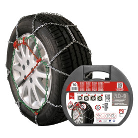 RD9 Lot de 2 chaînes à Neige métalliques mm
