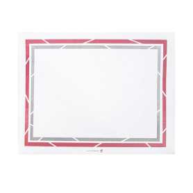 Garcia de Pou Lot de 500 sets de table « Self-Service » 48 g/m² 25 x 31 cm Blanc Papier