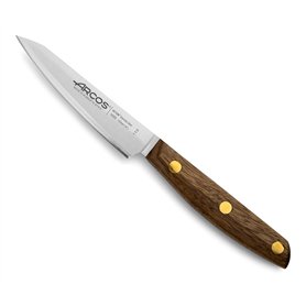 Arcos Couteau d'officeen acier inoxydable. Couteau de cuisine professionnel pour éplucher les fruits et légumes. Manche en bois