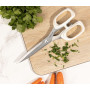 Ciseaux de Cuisine Professionnels en Acier Inoxydable 8" - Coupe Tous Types d'Aliments - Manche Polypropylène. Lame 220 mm - Sér