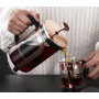 cafetière à piston. Verre Borosilicate Filtre inoxydable