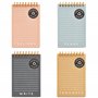 Miquelrius - Mini bloc-notes avec couverture cartonnée imprimée, 80 feuilles lignées de 70 g/m², mini cahier avec papier recyclé
