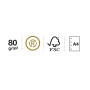 Miquelrius - Classeur recyclé avec 4 anneaux + recharge de 100 feuilles recyclées A4 quadrillées, fermeture avec caoutchouc, des