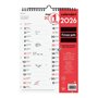 Finocam - Calendrier mural 2026 pour écrire deux colonnes avec vue janvier - décembre 2026 (12 mois) | Calendrier 2026 à noter |