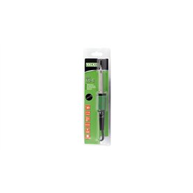SALKI | Fer à Souder Électrique d'Étain 40W | Pointe Fine en Cône et Poignée Ergonomique Bimatériel | Vert
