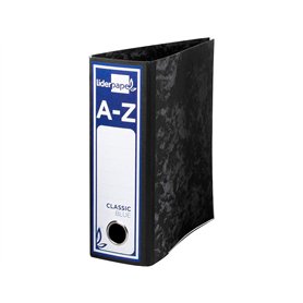 Classeur à levier liderpapel salle classic blue sans Rado dos 80 mm Noir compresseur métallique