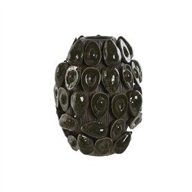 Vase Home ESPRIT Vert Céramique Grès Avocat Tropical 25 x 25 x 30 cm