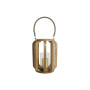 Bougeoir Home ESPRIT Naturel Verre Bois de manguier 25 x 25 x 35 cm